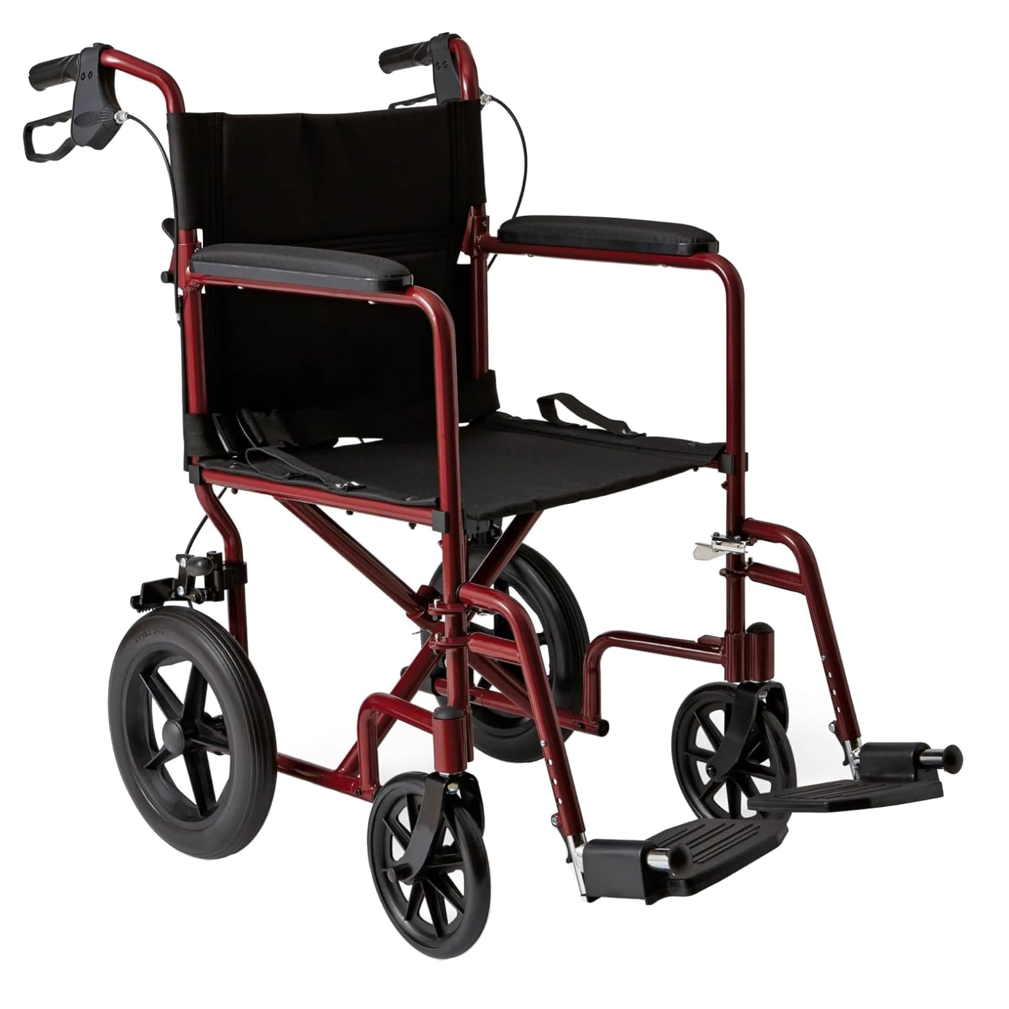Amazon.com: Medline Lightweight Foldable Transport Wheelchair with